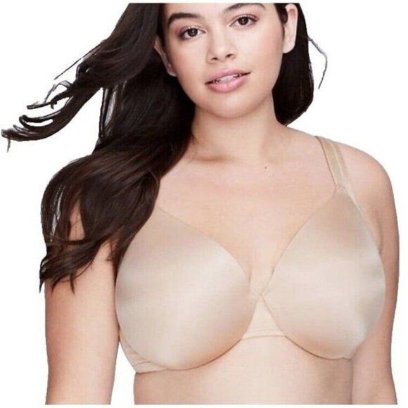 Lane Bryant Cacique Womens Bra Smooth Satin Full Coverage U/W Cafe Mocha 40H - Picture 7 of 7